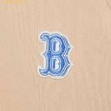  Áo Half-zip MLB Women's Medium Logo Crop Half-Zip Man-to-Man BOS L.Sand 3FMTB0731-43SAL 