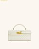  Túi Xách JW PEI Keyla Weave Texture Top Handle Bag - White 
