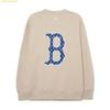 Áo Sweater MLB Sweatshirts Unisex Light Beige 3AMTM0831-43BGL Begi