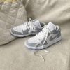 Giày Thể Thao Nike Air Jordan 1 Low White Wolf Grey W DC0774-105 - Xám Trắng