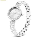  Đồng Hồ Swarovski Matrix bangle watch Swiss Made, Crystal bracelet, White, Stainless Steel 5677487 