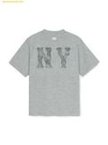  Áo Thun MLB Basic Denim-like Coopers Overfit Functional Short-Sleeve T-Shirt New York Yankees 3ATSB1053-50MGS 