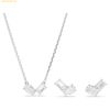  Bộ Dây Chuyền Và Bông Tai Swarovski Mesmera set Mixed cuts, White, Rhodium plated 5665829 