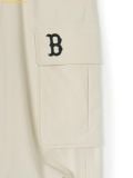  Quần Dài Túi Hộp MLB Women's Basic Stretch Fleece Cargo Wide Pants BOS (D.Cream) 3FWPB0746-43CRD 