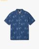  Áo Sơ Mi MLB Basic Multi Mega Logo Print Short Sleeve Denim Shirt NY (Indigo) 3ADRB0243-50INS 