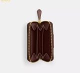  Ví Thẻ Coach Essential Small Zip Around Card Case In Signature Canvas Maple CR552 