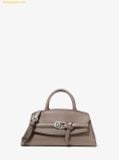  Túi Xách Michael Kors Greta Small Leather Satchel Mushroom 35F6SG8S1L 