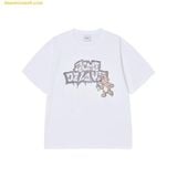 Áo Phông ADLV Ac Bear Spray Short Sleeve T-Shirt Trắng 