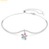  Dây Chuyền Swarovski Ariana Grande x Swarovski choker Mixed cuts, Flower, Multicolored, Rhodium plated 5749189 