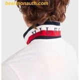  Áo Polo Tommy Hilfiger White Polo Shirt with Logo & Contrast Collar T-shirt Trắng 