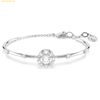  Lắc Tay Swarovski Constella bangle Round cut, Dancing stone, White, Rhodium plated 5743523 