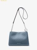  Túi Đeo Chéo Michael Kors Christina Small Signature Logo Crossbody Bag Denim 35T6S8WC0V 