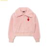  Áo Khoác Lông MLB Women's Heart Crop Fleece Jumper B (L.Coral) 3FFDH0126-43COL 