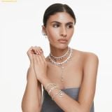  Lắc Tay SWAROVSKI Ariana Grande x Swarovski bracelet Mixed cuts, Heart, White, Rhodium plated 5720860 