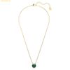  Dây Chuyền Swarovski Bella V pendant Round cut, Green, 18K gold finish 5735387 