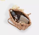  Túi Tote Coach City Tote Bag With Gingham Print Tan CES22 