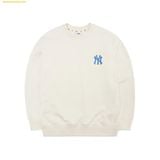  Áo Sweater MLB Paisley Man-to-Man New York Yankees Sweatshirts Unisex White 3AMTI0121-50CRS 