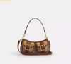  Túi Đeo Vai Coach Ashton Bag With Signature Canvas Vintage Brown CCZ24 
