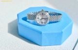  Đồng Hồ Swarovski Matrix tennis 7-link watch Swiss Made, Metal bracelet, Silver tone, Stainless steel 5673022 