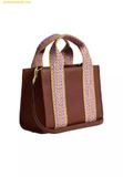  Túi Tote Vuông Coach Smith Tote Bag 24 Redwood Multi CBG91 Nâu 