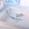  Bộ Dây Chuyền Và Bông Tai Swarovski Begin Set Trilliant Cut, White, Rhodium Plated 5528938 