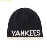  Mũ Len MLB Lettering Mid Beanie 3ABNM0836-50BKS Màu Đen 