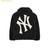  Áo Khoác Lông MLB Basic Stand Neck Mega Logo Soft Dumble Fleece Jumper New York Yankees 3AJPF3016-50BKS - Đen 