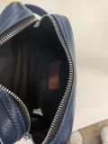  Túi Cầm Tay Coach Small Travel Kit With Car Print Deep Blue Multi CEK63 