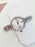  Đồng Hồ Swarovski Matrix bangle watch Swiss Made, Crystal bracelet, White, Stainless Steel 5677487 