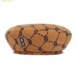  Mũ Nồi MLB Diamond Monogram Wool Jacquard Beret B (D.Beige) 3ACBMW126-43BGD 