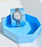  Đồng Hồ Swarovski Matrix tennis 7-link watch Swiss Made, Metal bracelet, Silver tone, Stainless steel 5673022 