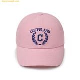  Mũ Lưỡi Trai MLB Sportive Varsity Emblem Unstructured Ball Cap - 3ACPV094N-45PKM Màu Hồng Phom Cứng 