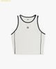  Áo Ba Lỗ MLB Nữ Phom Croptop Basic Small Logo Màu Trắng 3FTKB0153 