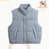  Áo Khoác Ghile WHOAU Women's Steve Cropped Corduroy Vest Whvwd4T07F Xanh 