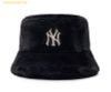  Mũ Bucket Lông MLB Fur Bucket Hat 3AHTF0936-50BKS Đen 