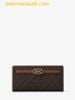 Ví Cầm Tay Michael Kors Reed Large Signature Logo Wallet Nâu Logo - SKU 35F4G6RE3B 