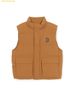  Áo Ghile Phao MLB Mega Logo Heavyweight Padded Vest BOS (Camel) Nâu 3ADVB0146-43CAS 