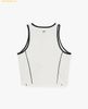  Áo Ba Lỗ MLB Nữ Phom Croptop Basic Small Logo Màu Trắng 3FTKB0153 