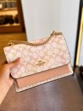  Túi Đeo Chéo Coach Klare Crossbody Bag In Signature Canvas Gold Chalk Pink CDZ07 