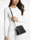  Túi Đeo Chéo Michael Kors Jet Set Travel Medium Dome Crossbody Bag Black 35F1GTVC6T 