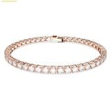  Vòng Tay, Lắc Tay Swarovski Matrix Tennis bracelet Round cut, SKU 5657657, Rose gold 