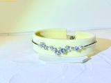  Vòng Tay, Lắc Tay Swarovski Constella bangle Crystal pearl, Round cuts, Silver 5705618 