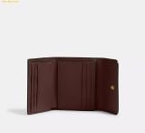  Ví Thẻ Coach Mila Small Flap Wallet In Signature Canvas Maple CAT56 
