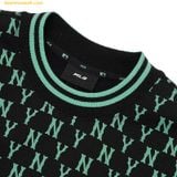  Áo Sweater MLB Classic Monogram Front Brushed Over Fit Sweatshirt New York Yankees 3AMTM0926-50BKS Màu Đen 