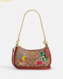  Túi Đeo Vai Coach Teri Mini Crossbody Bag In Signature Canvas With Sticker Print Size 20 