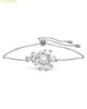  Lắc Tay Swarovski Gema bracelet, Mixed cuts, Flower, White, Rhodium plated 5644684 
