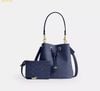  Túi Đeo Chéo Coach Rowan Bucket Bag In Signature Canvas Navy CEZ36 