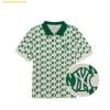 Áo Polo MLB Women's Classic Monogram Allover Pattern Carat NY (Neon Green) 3FPQM0233-50GNN