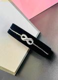 Vòng Tay, Lắc Tay Swarovski Hyperbola bracelet Infinity, White, Rhodium plated 5679664 