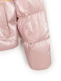  Áo Khoác Phao MLB Women's Crop Metallic Glossy Curved Padded NY (Mg.Pink) 3FDJB2346-50PKM Hồng 